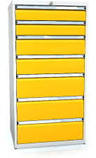 Schubladenschränke 1373 x 710 x 600 - 7x Schubladen